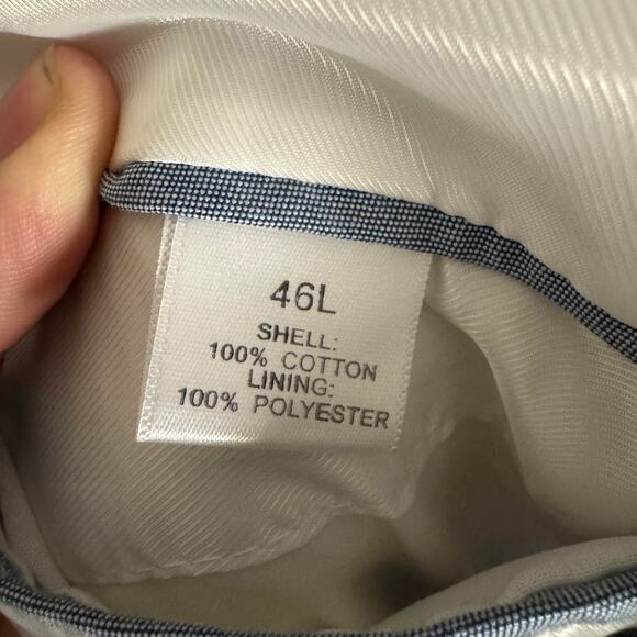 Saddlebred Seersucker Classic Blazer Sports Coat US Men's 46L - Picture 7 of 8